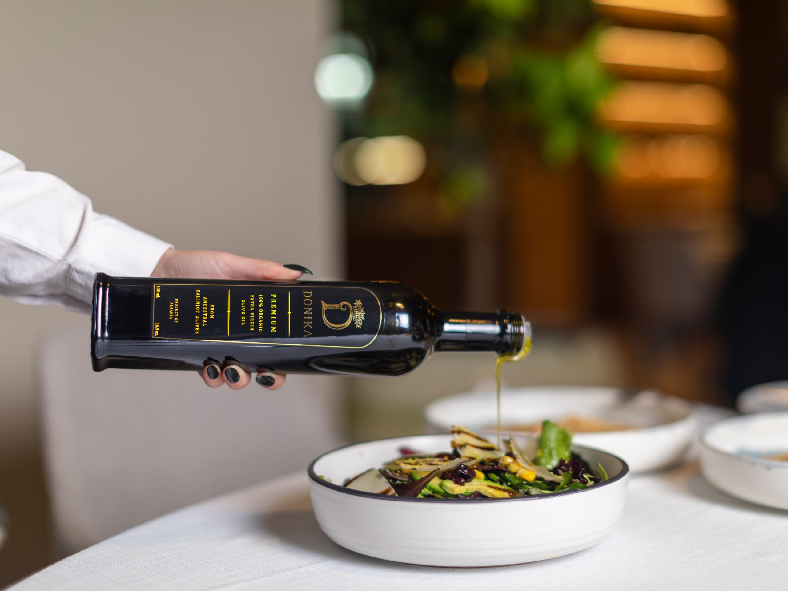 Olive oil in luxury dining